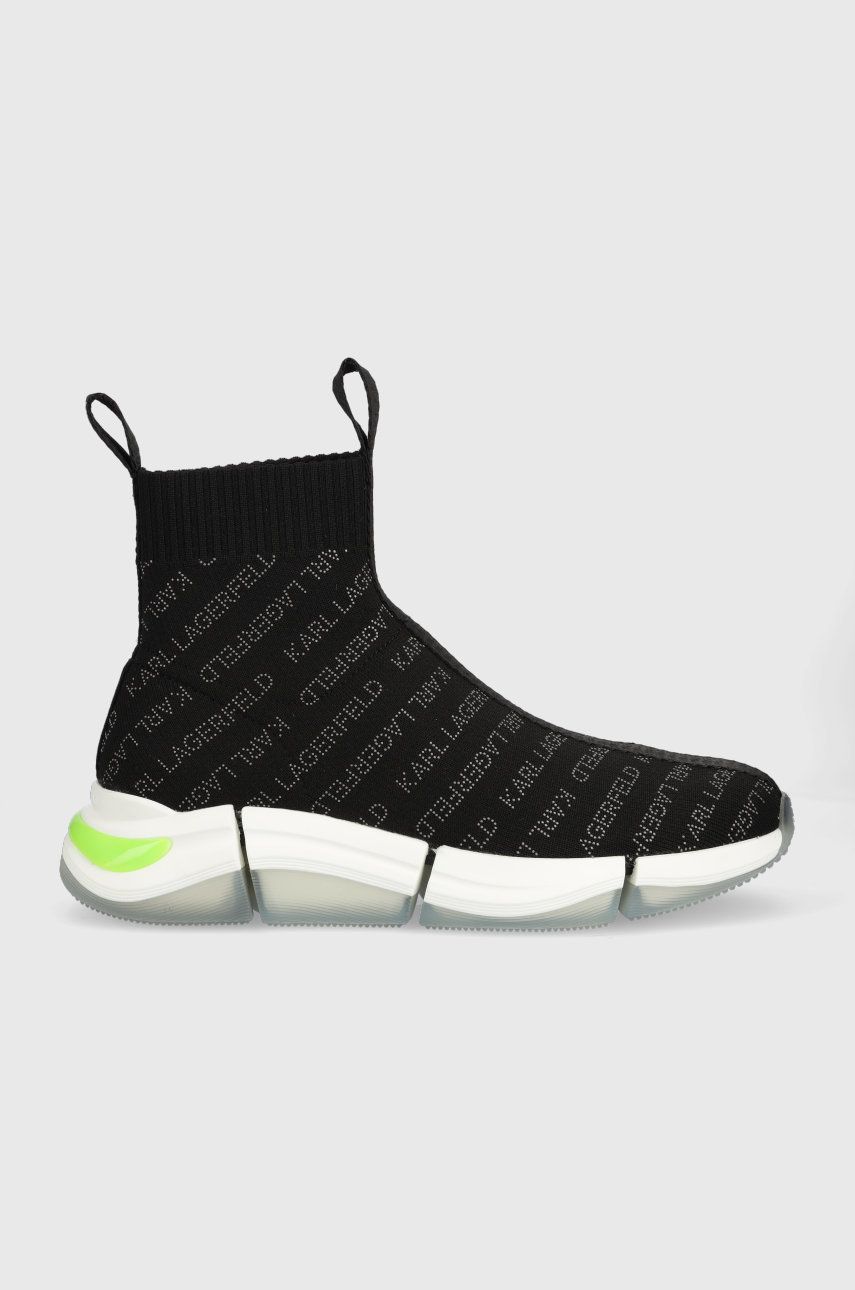 Sneakers boty Karl Lagerfeld Quadro černá barva - černá -  Svršek: Textilní materiál Vnitř