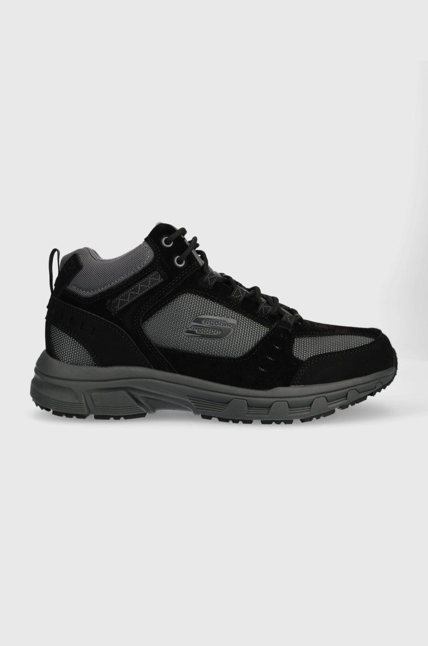 Skechers pantofi Oak Canyon - Ironhide barbati, culoarea negru