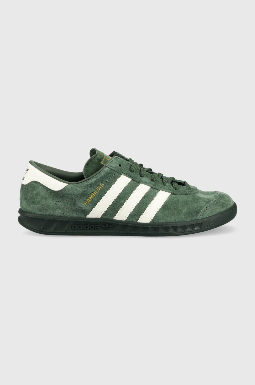

Велурени маратонки adidas Originals HAMBURG В зелено, Зелен