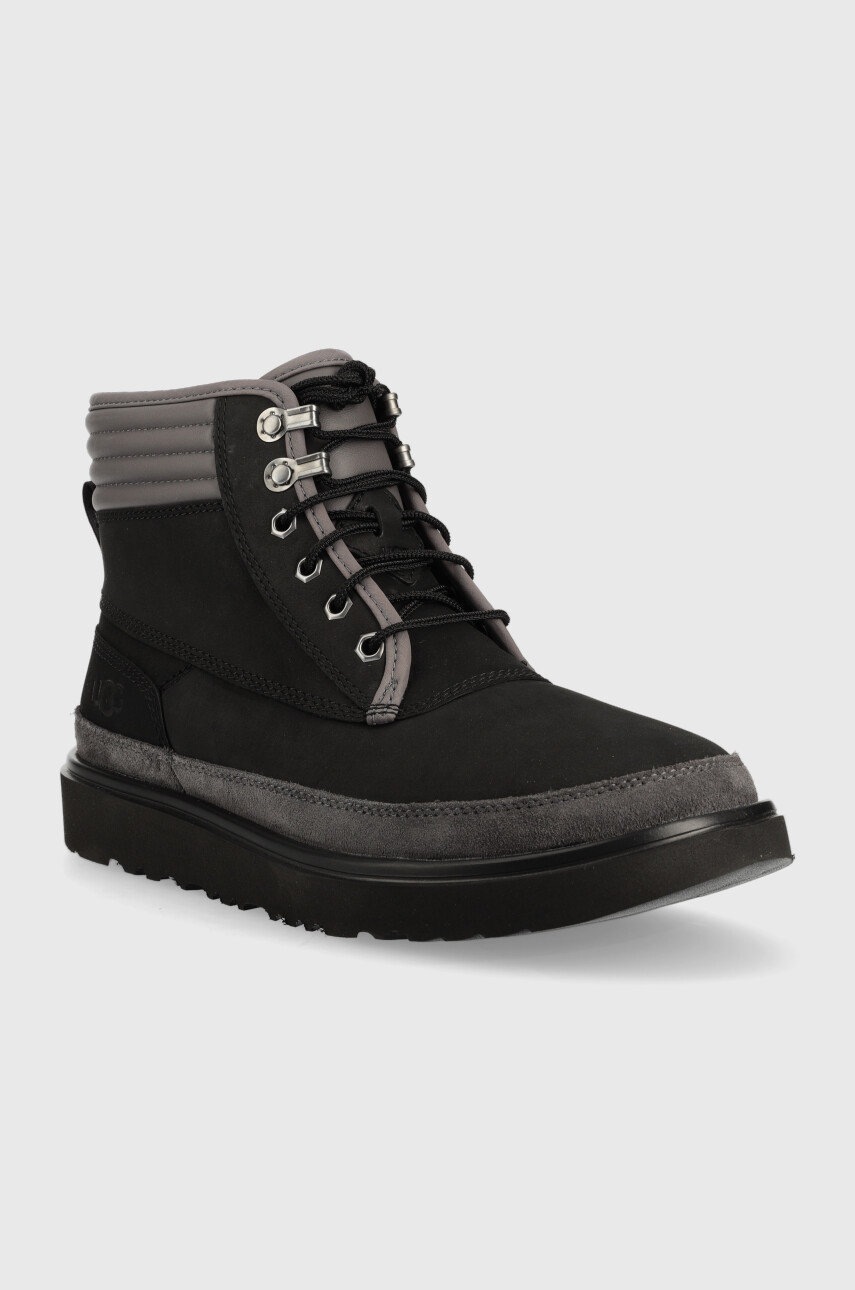 

Кожаные ботинки UGG Highland мужские цвет чёрный