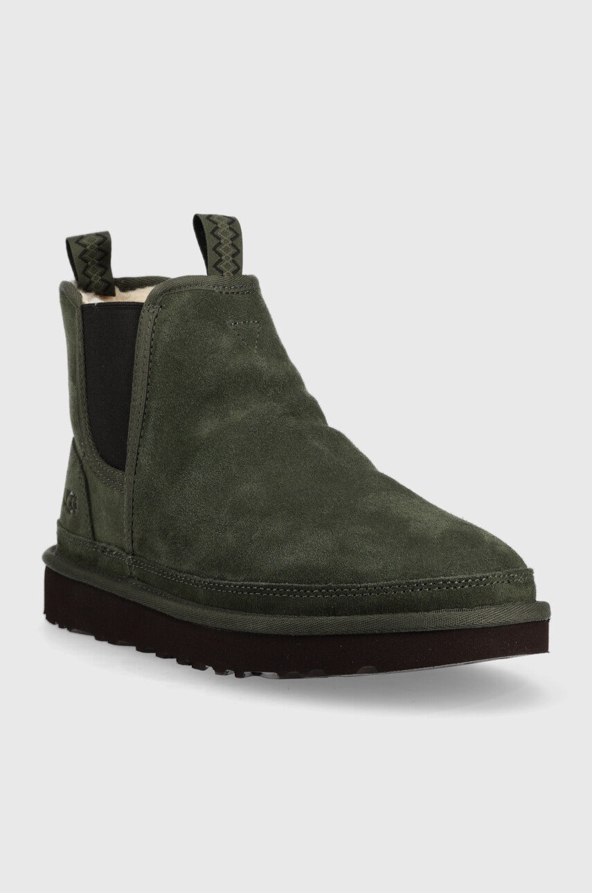 

Замшеві чоботи UGG M Neumel Chelsea чоловічі колір зелений