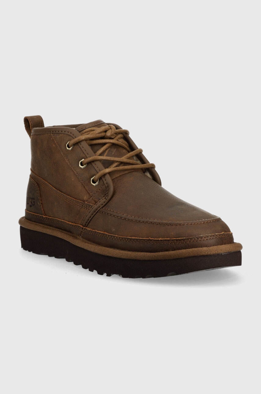 

Кожаные ботинки UGG M Neumel Moc мужские цвет коричневый