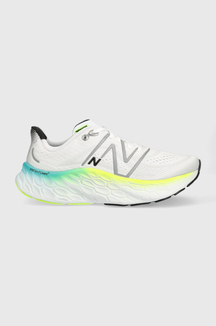 New balance pantofi de alergat fresh foam x more v4 culoarea alb