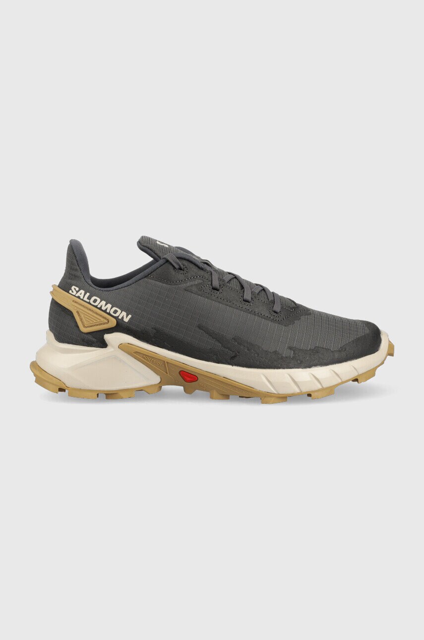 Salomon pantofi alphacross 4 barbati, culoarea gri