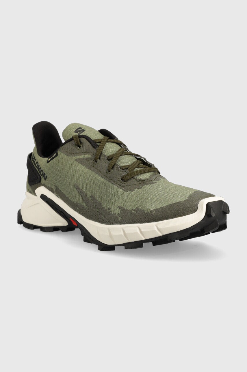 

Ботинки Salomon Alphacross 4 GTX мужские цвет зелёный