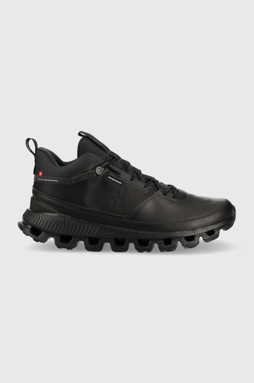 

Обувки On-running Cloud Hi Waterproof в черно, Черен