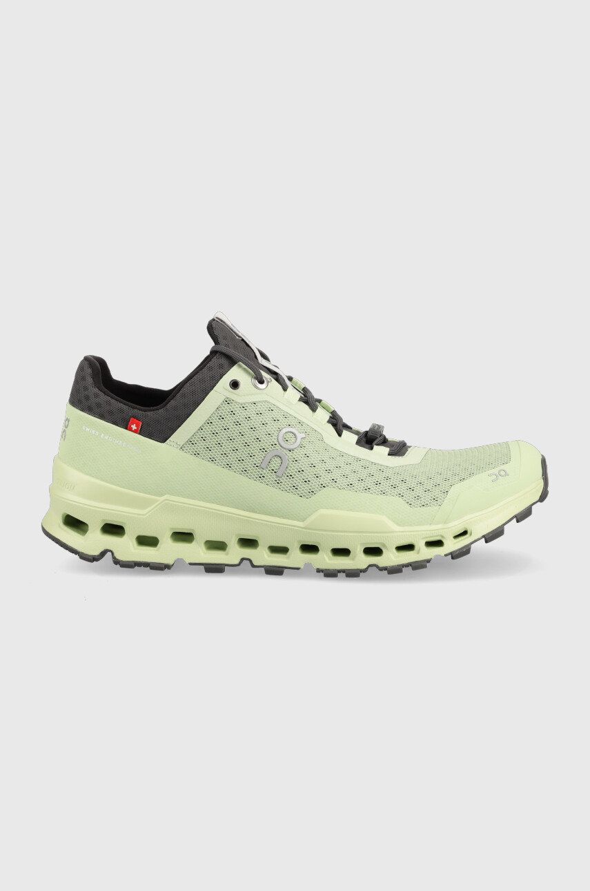 Běžecké boty On-running Cloudultra zelená barva - zelená -  Svršek: Umělá hmota