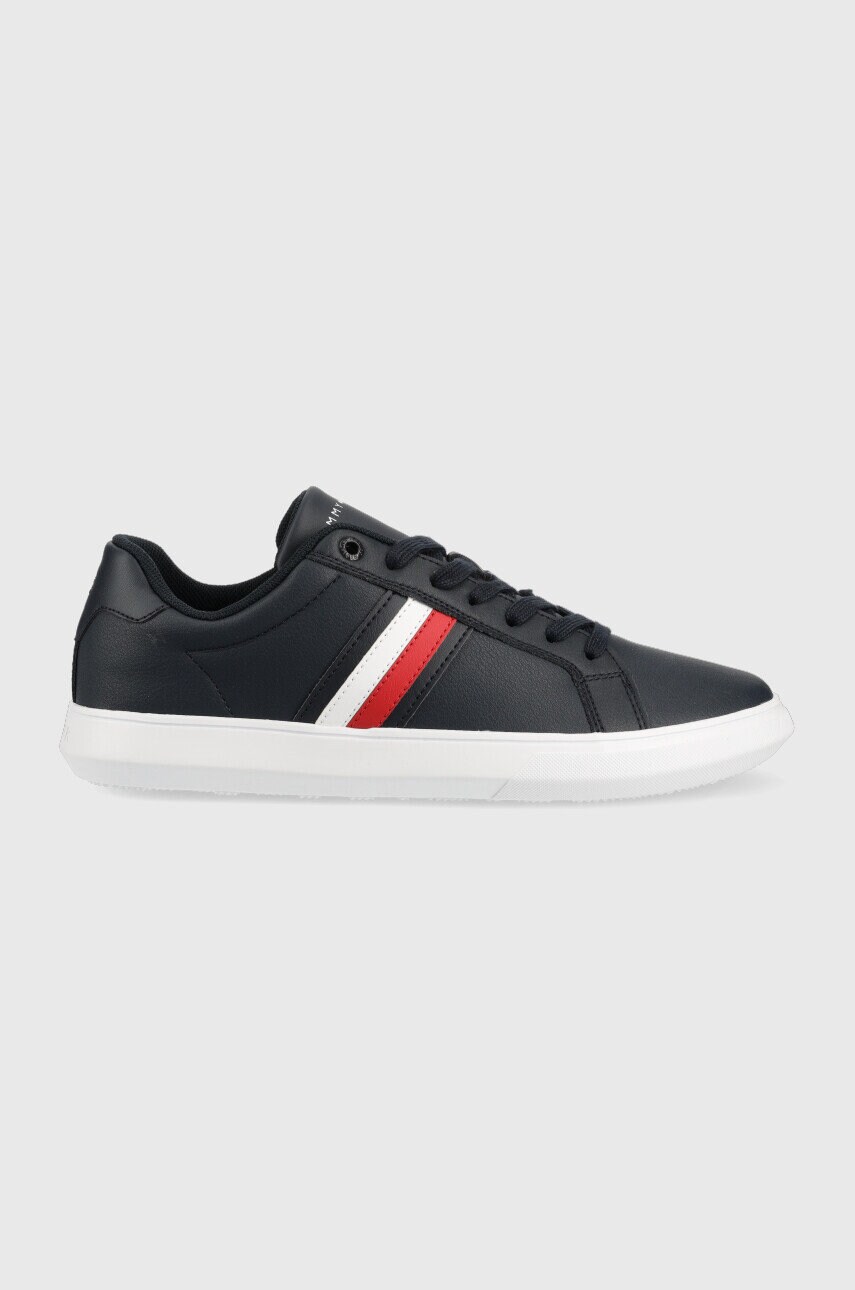 

Кожени маратонки Tommy Hilfiger в тъмносиньо, Тъмносин