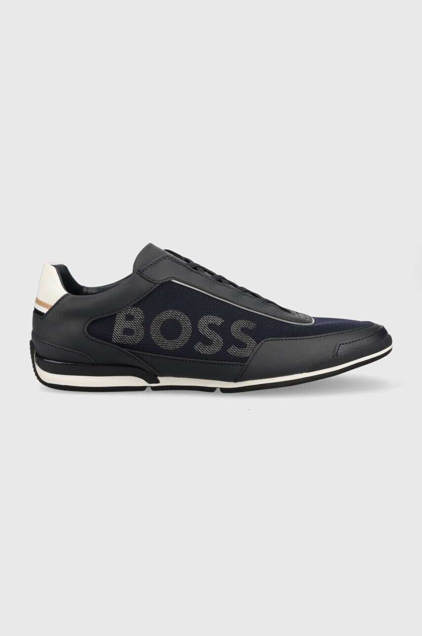 Boss sneakers saturn culoarea albastru marin