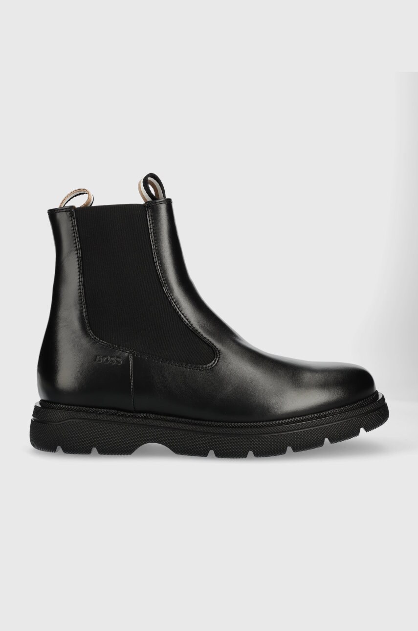 Boss pantofi inalti jacob barbati, culoarea negru