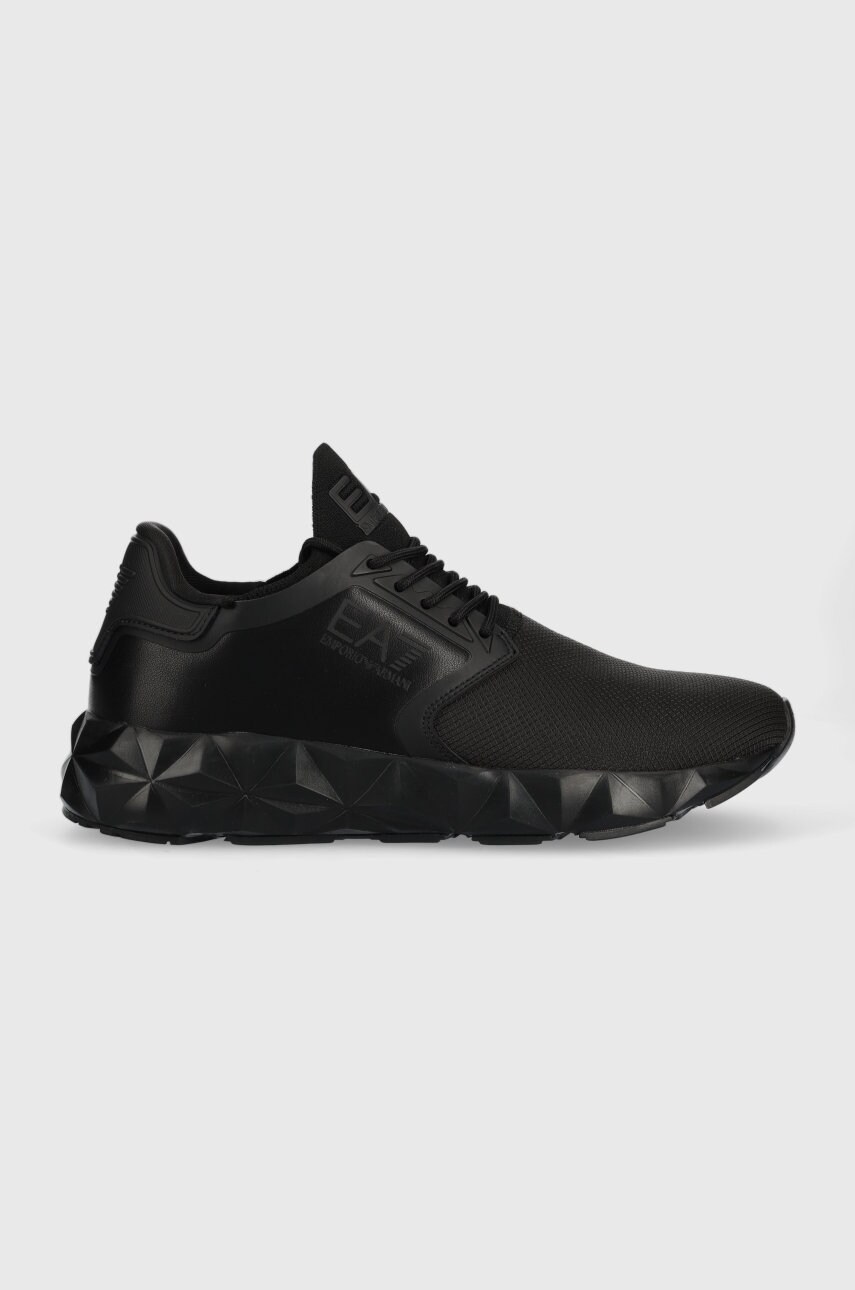 Ea7 emporio armani sneakers ultimate c2 kombat derby , culoarea negru