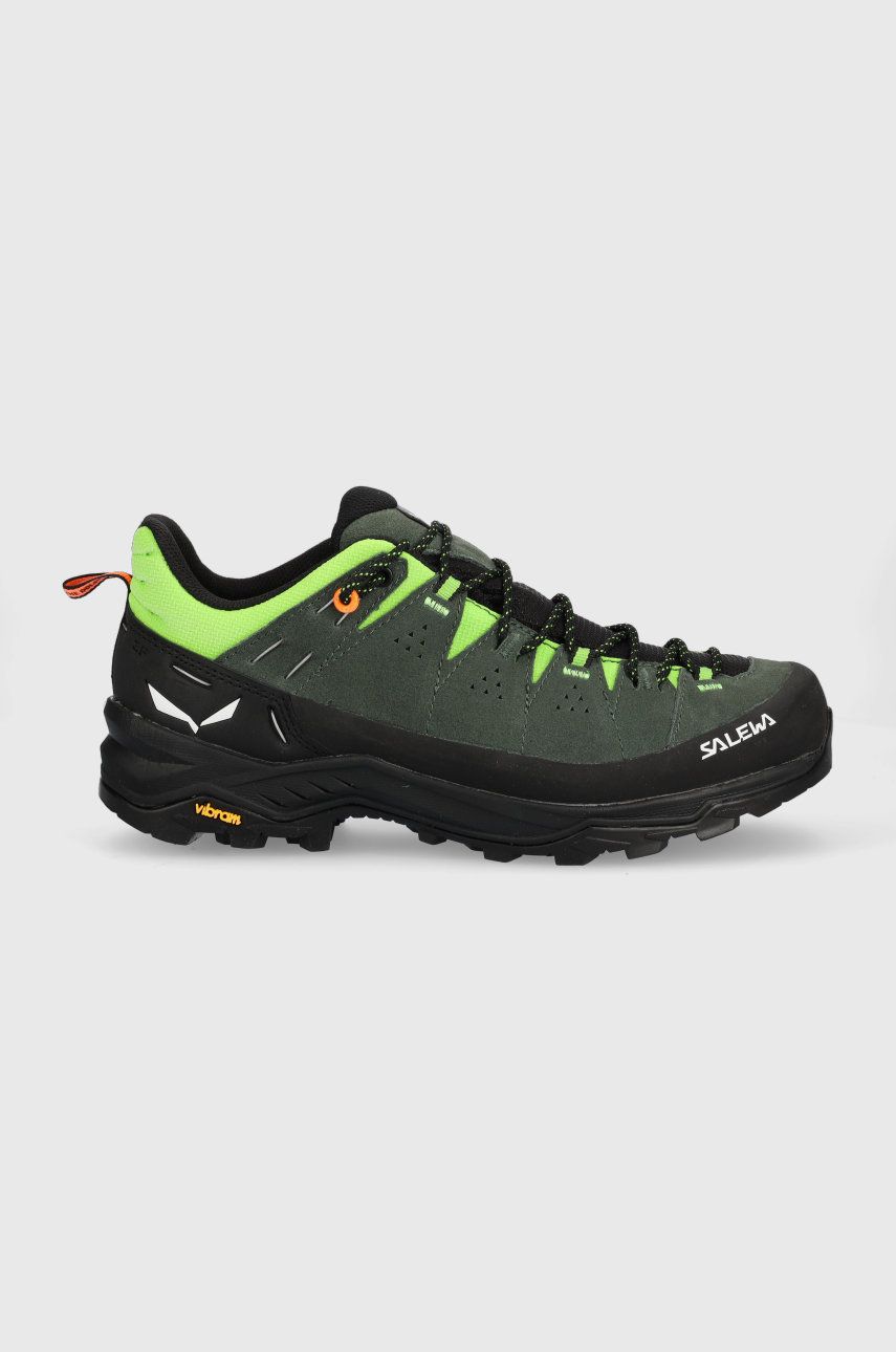 Salewa pantofi Alp Trainer 2 barbati, culoarea verde