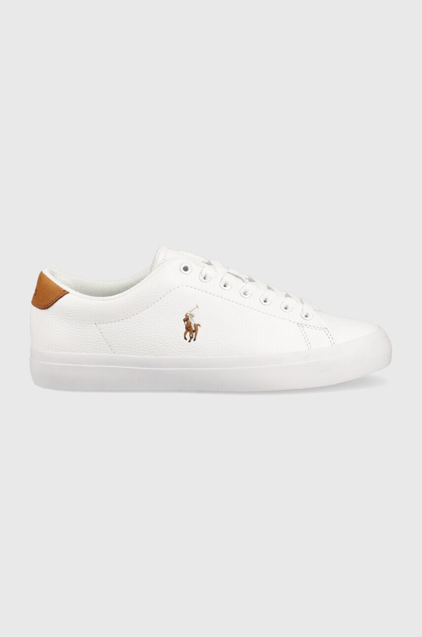 Levně Kožené tenisky Polo Ralph Lauren Longwood bílá barva