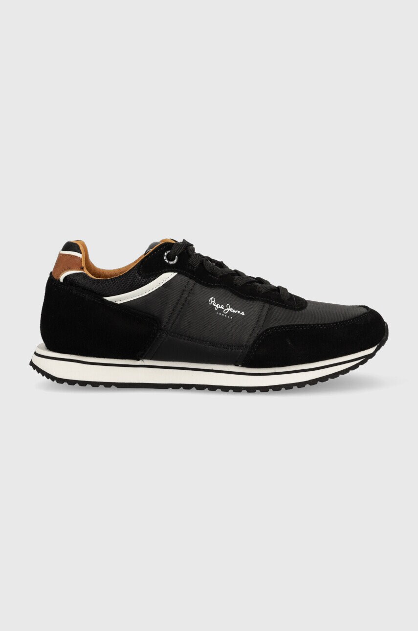 Pepe jeans sneakers tour classic 22 culoarea negru