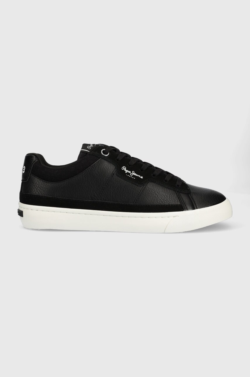 Pepe jeans sneakers barry smart culoarea negru