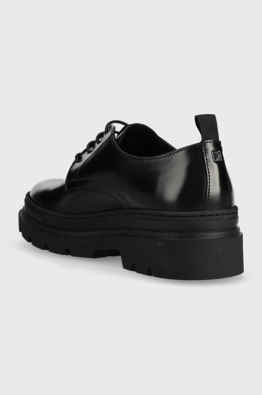 Karl Lagerfeld Pantofi De Piele Bureau Ii Barbati, Culoarea Negru