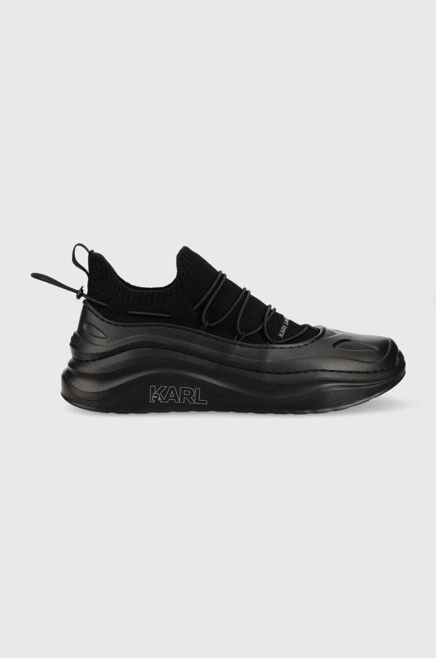 Sneakers boty Karl Lagerfeld Chase černá barva - černá -  Svršek: Umělá hmota