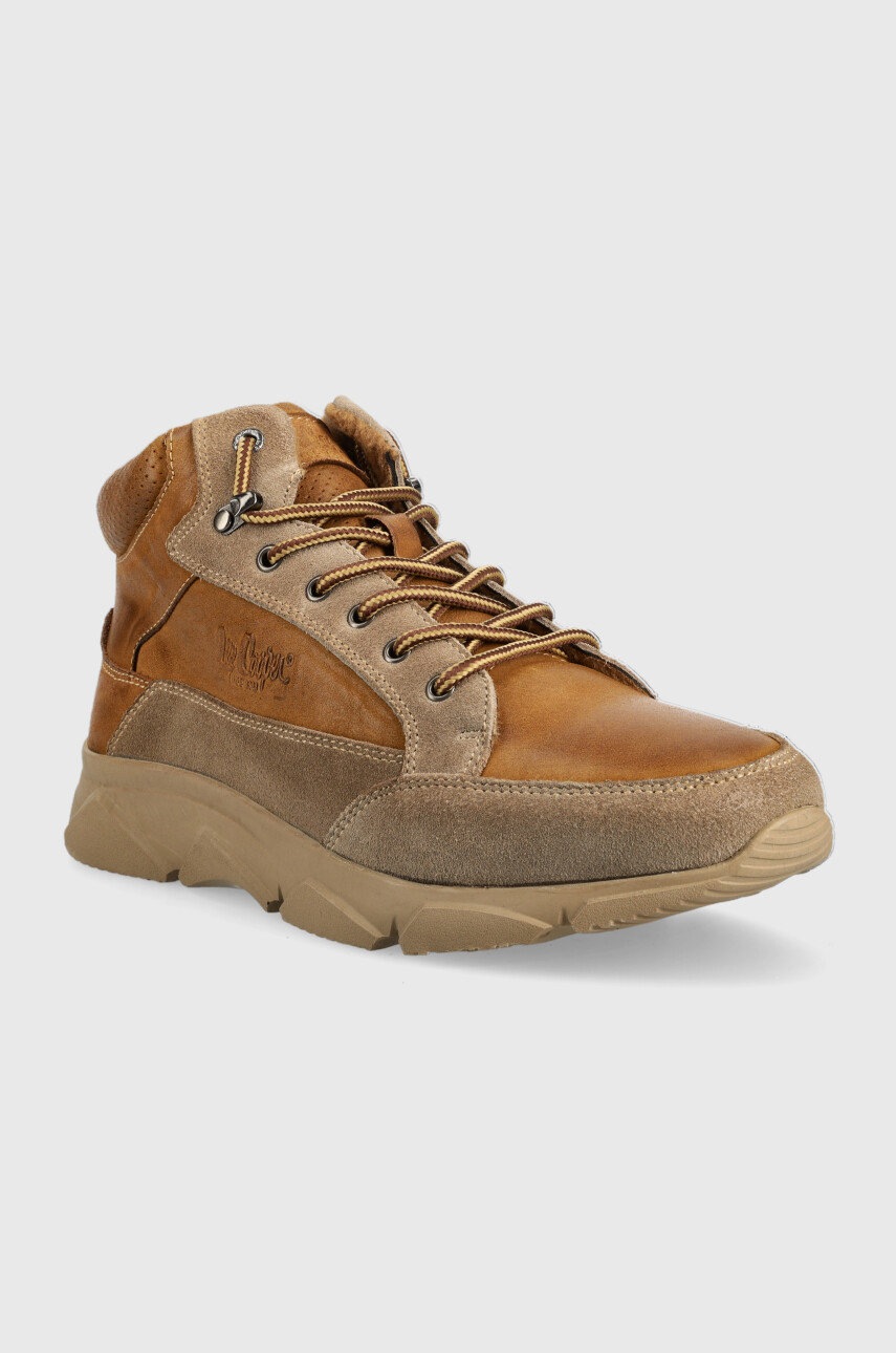 

Кожаные ботинки Lee Cooper мужские цвет коричневый