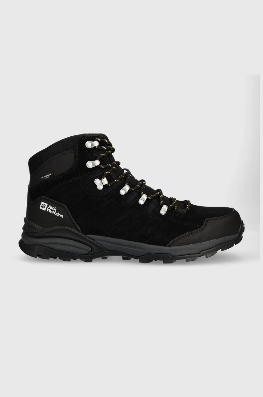 

Ботинки Jack Wolfskin Refugio Texapore Mid мужские цвет чёрный