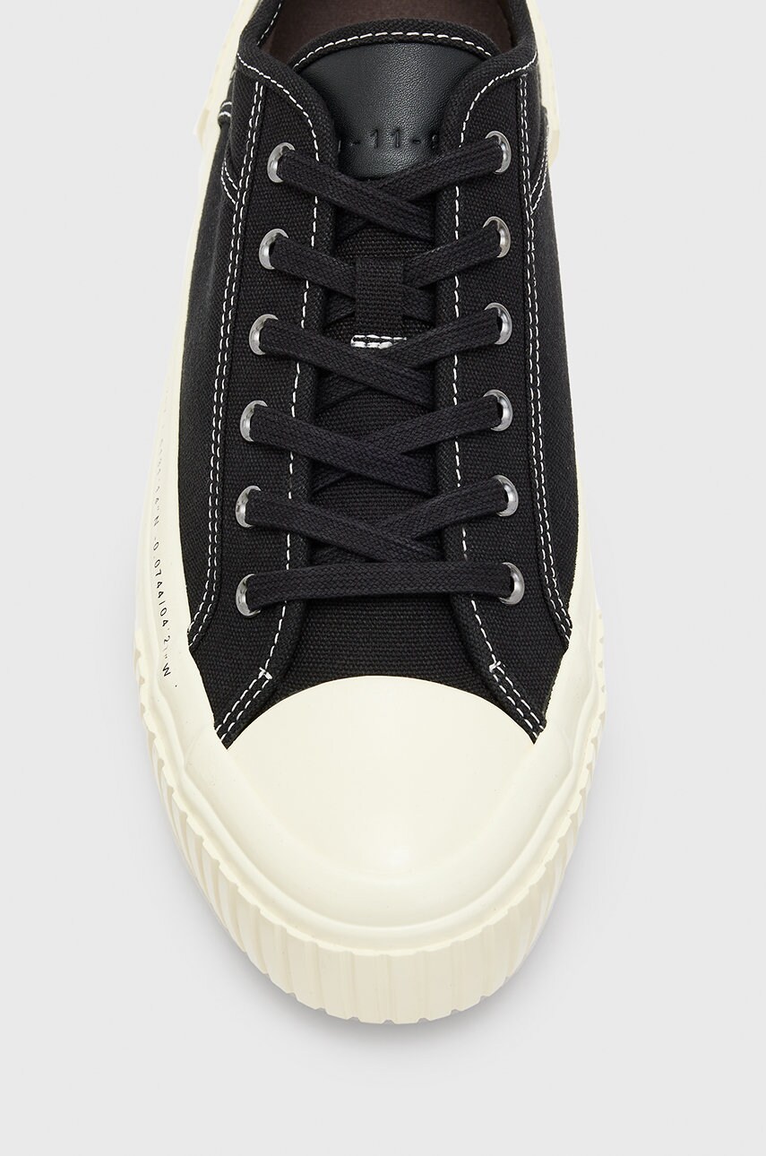 

Кеды AllSaints Jack Script Low Top мужские цвет чёрный