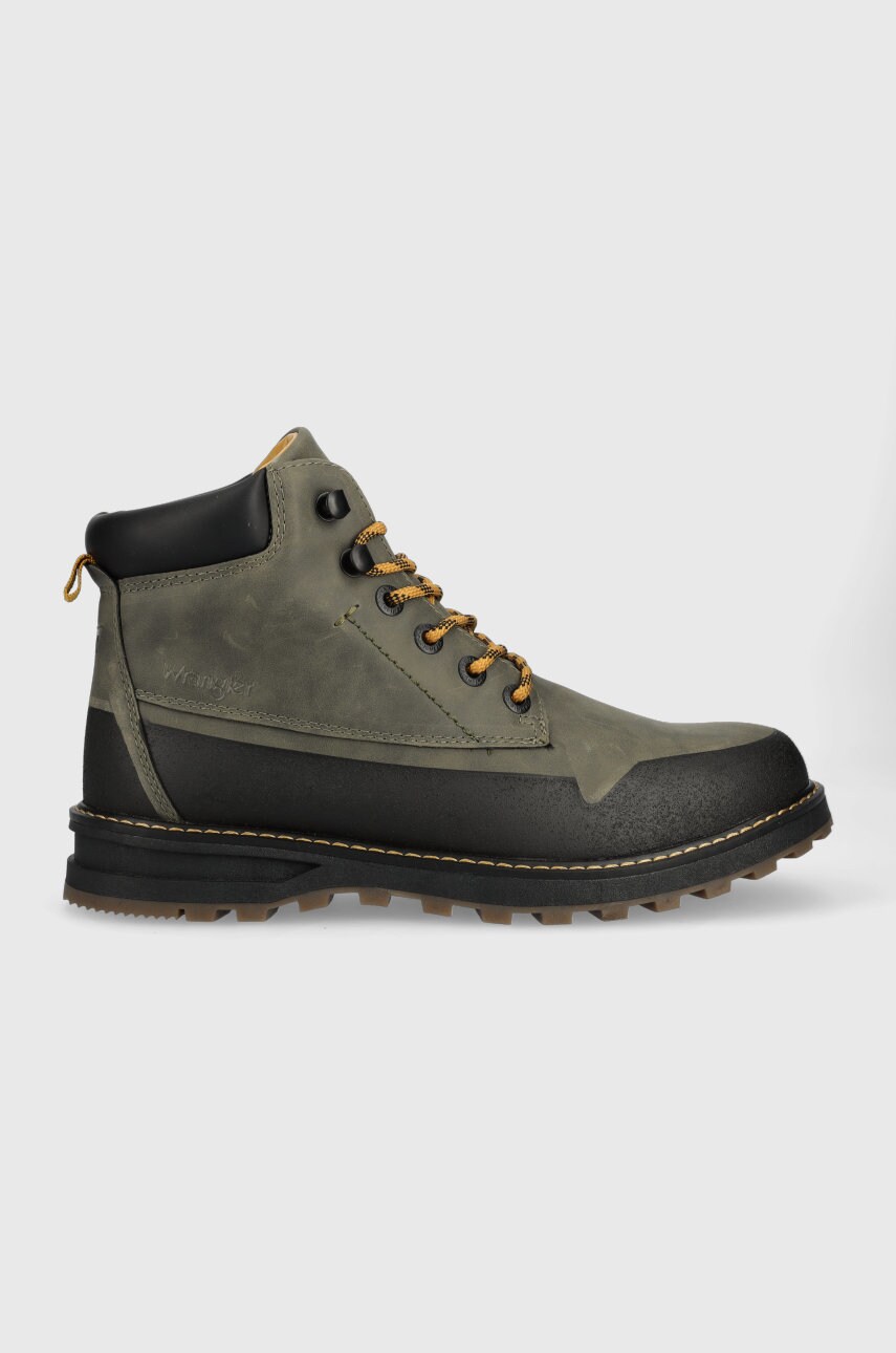 Wrangler bocanci mitchell boot barbati, culoarea verde