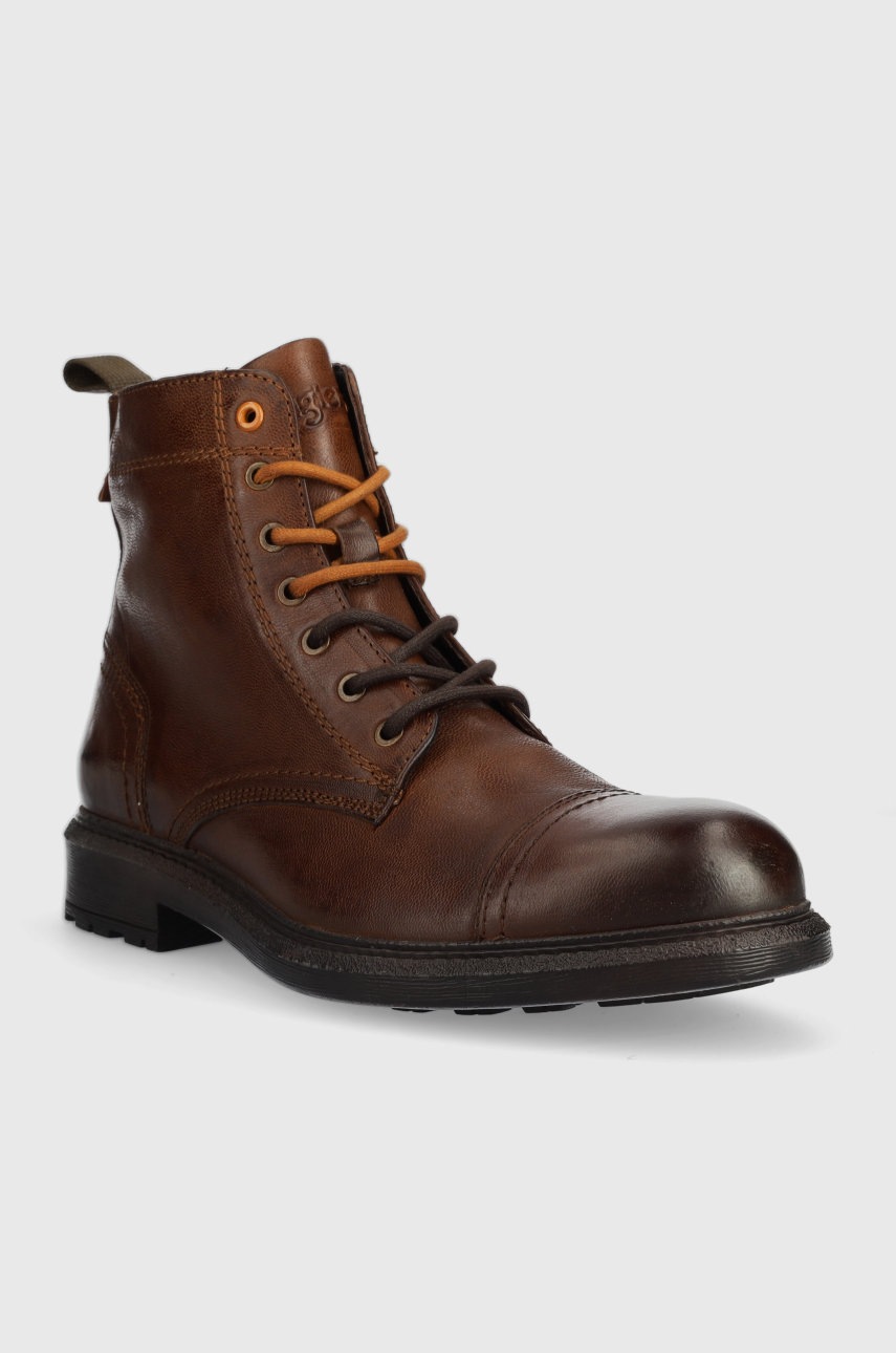 

Кожаные ботинки Wrangler Freedom Boot мужские цвет коричневый