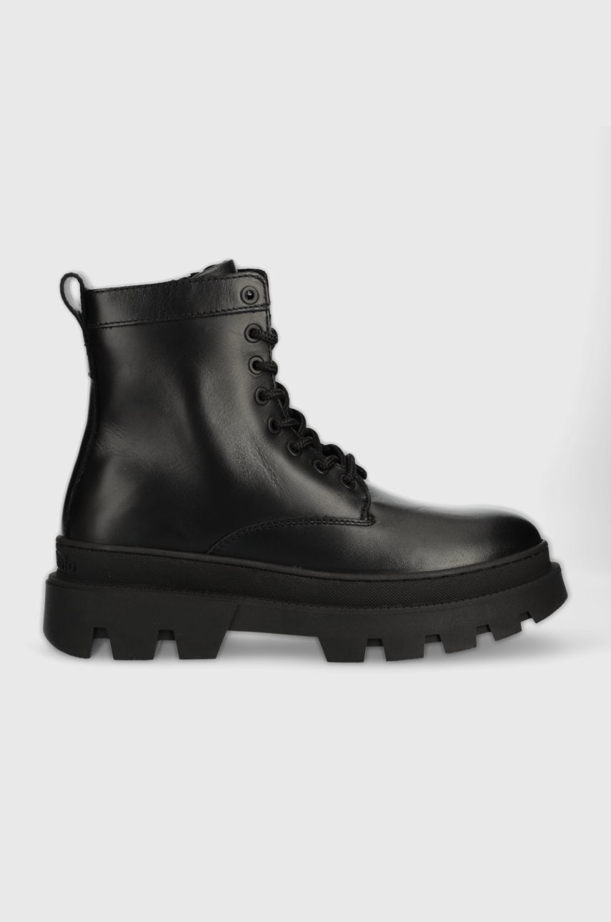 Marc o'polo ghete de piele barbati, culoarea negru, 20927436302130 kk1m3023