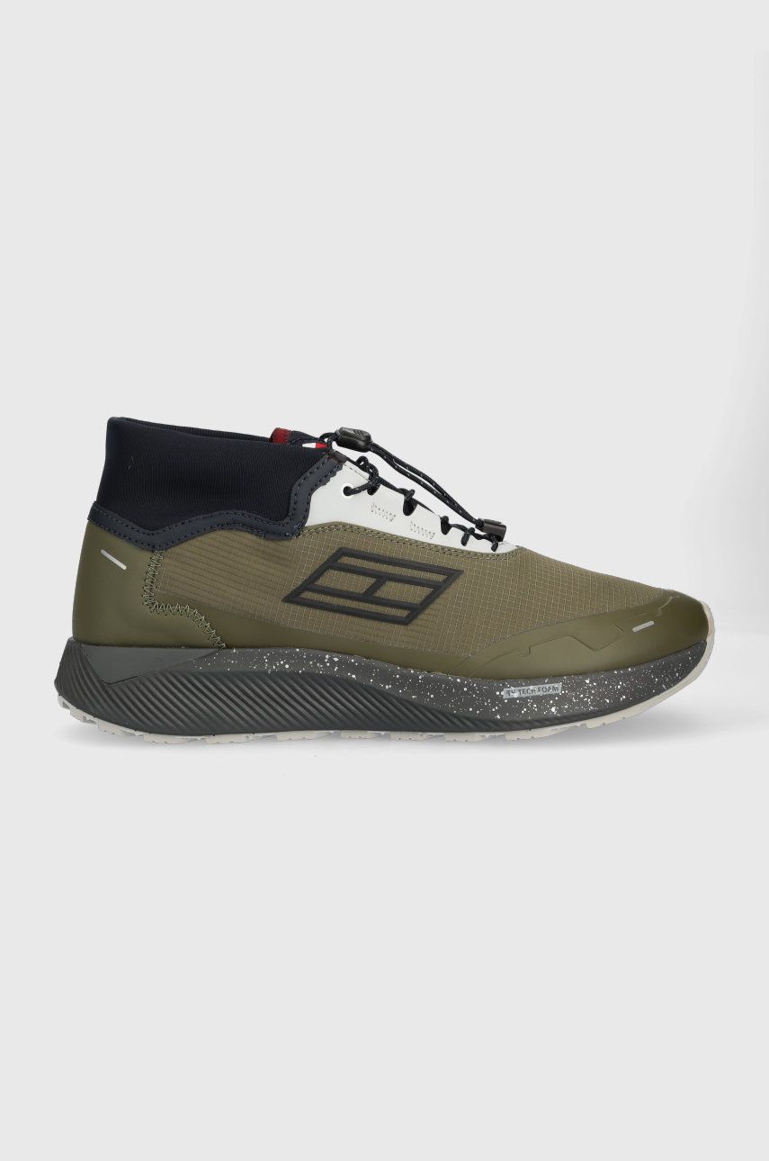 Sneakers boty Tommy Sport hnědá barva - hnědá -  Svršek: Textilní materiál Vnitřek: Textil