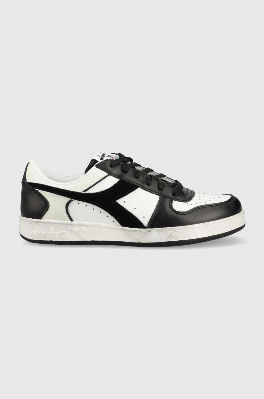 Diadora sneakers din piele magic basket culoarea negru