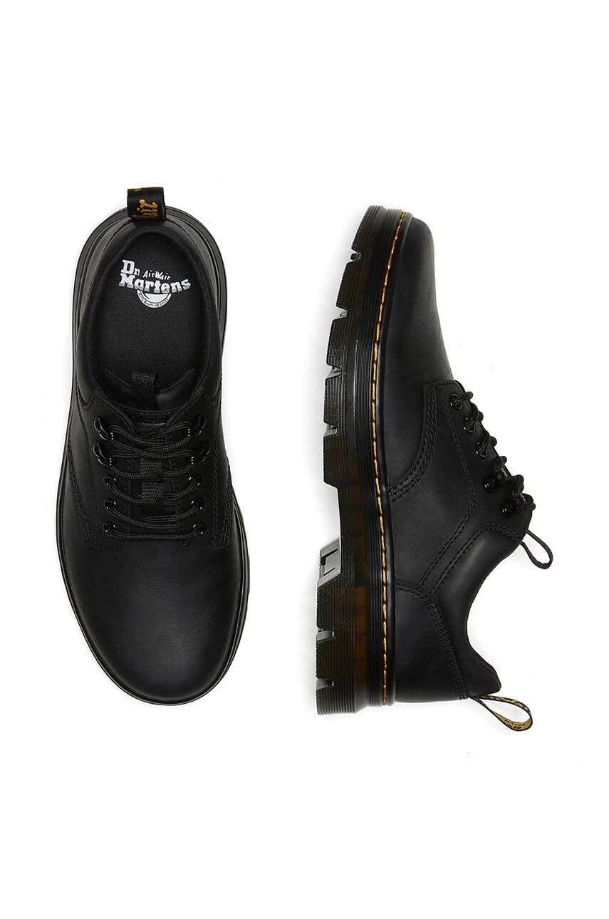 Δερμάτινα κλειστά παπούτσια Dr. Martens Reeder χρώμα: μαύρο, DM27104001 φωτογραφία