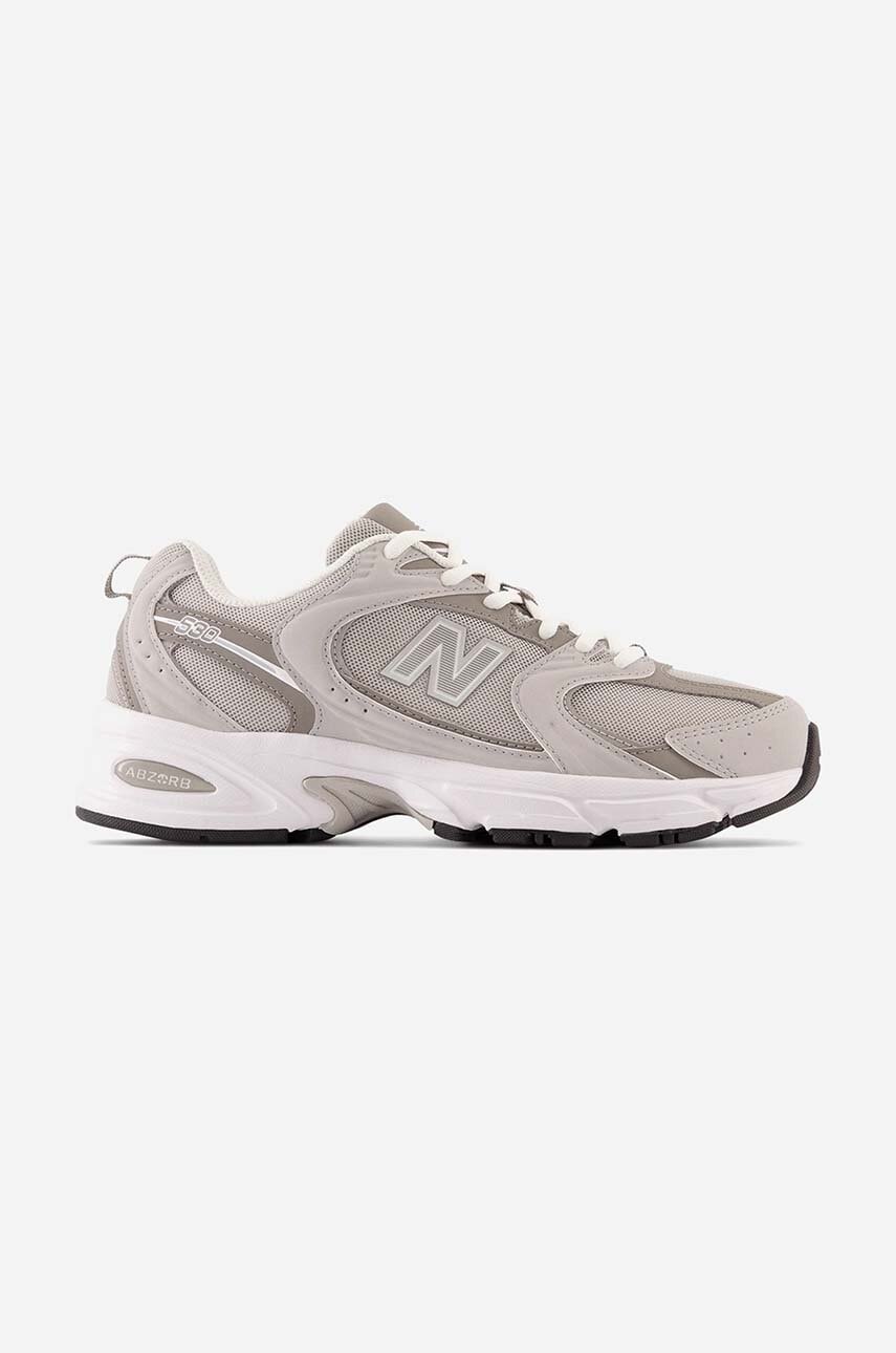 Sneakers boty New Balance MR530SMG šedá barva - šedá -  Svršek: Umělá hmota