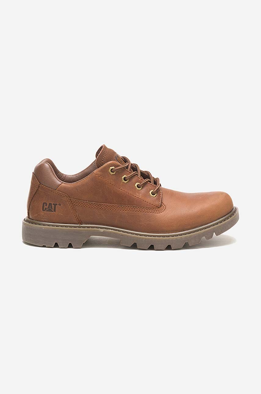 Levně Kožené polobotky Caterpillar Colorado Low 2.0 hnědá barva, P110627-brown