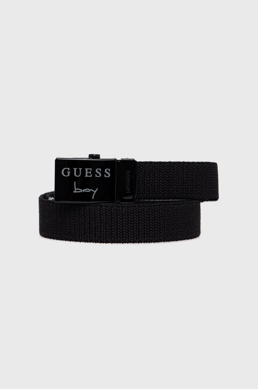 

Детски колан Guess в черно, Черен