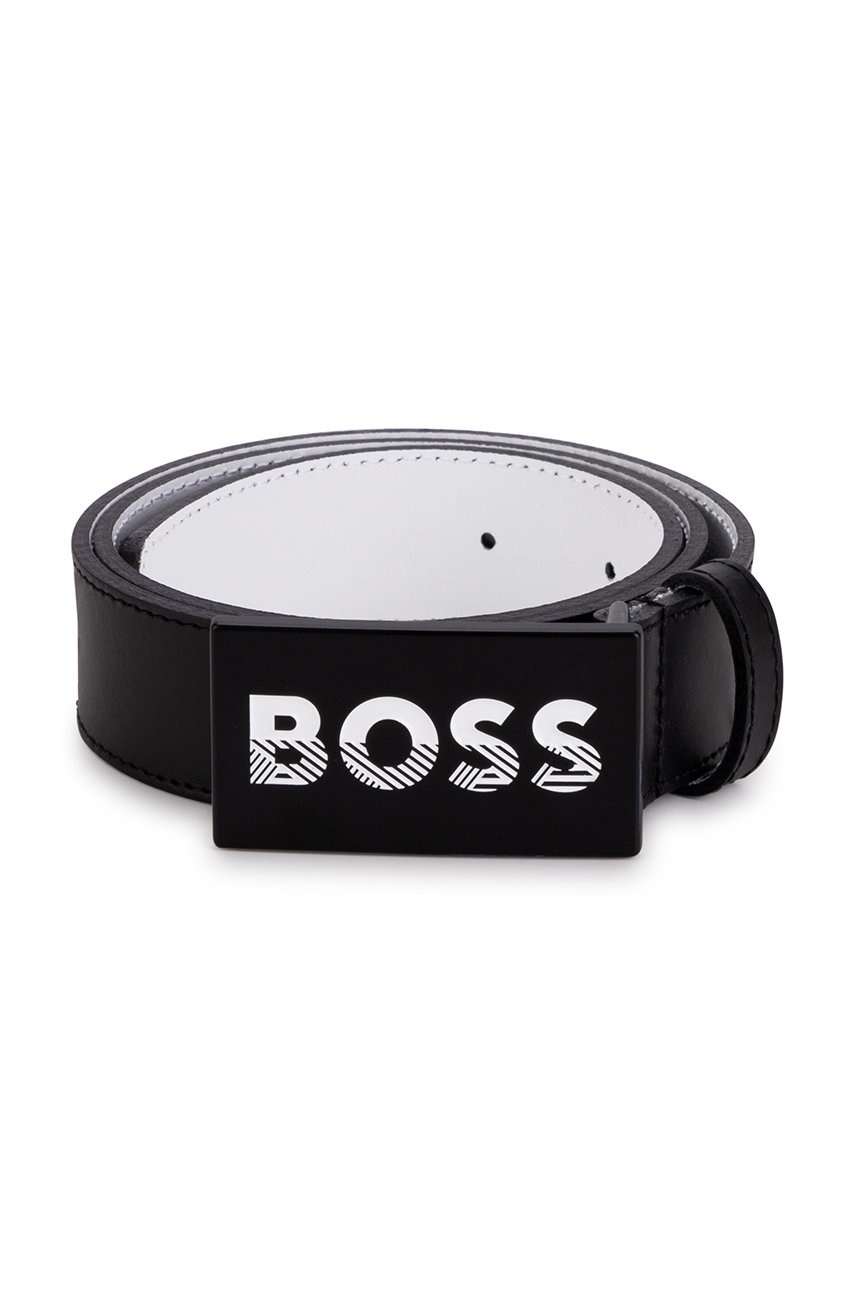 

Шкіряний ремінь BOSS колір чорний