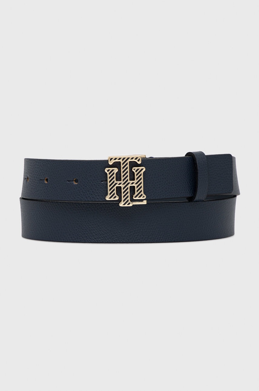 

Кожен колан Tommy Hilfiger Outline Logo 2.5 дамски в тъмносиньо, Тъмносин