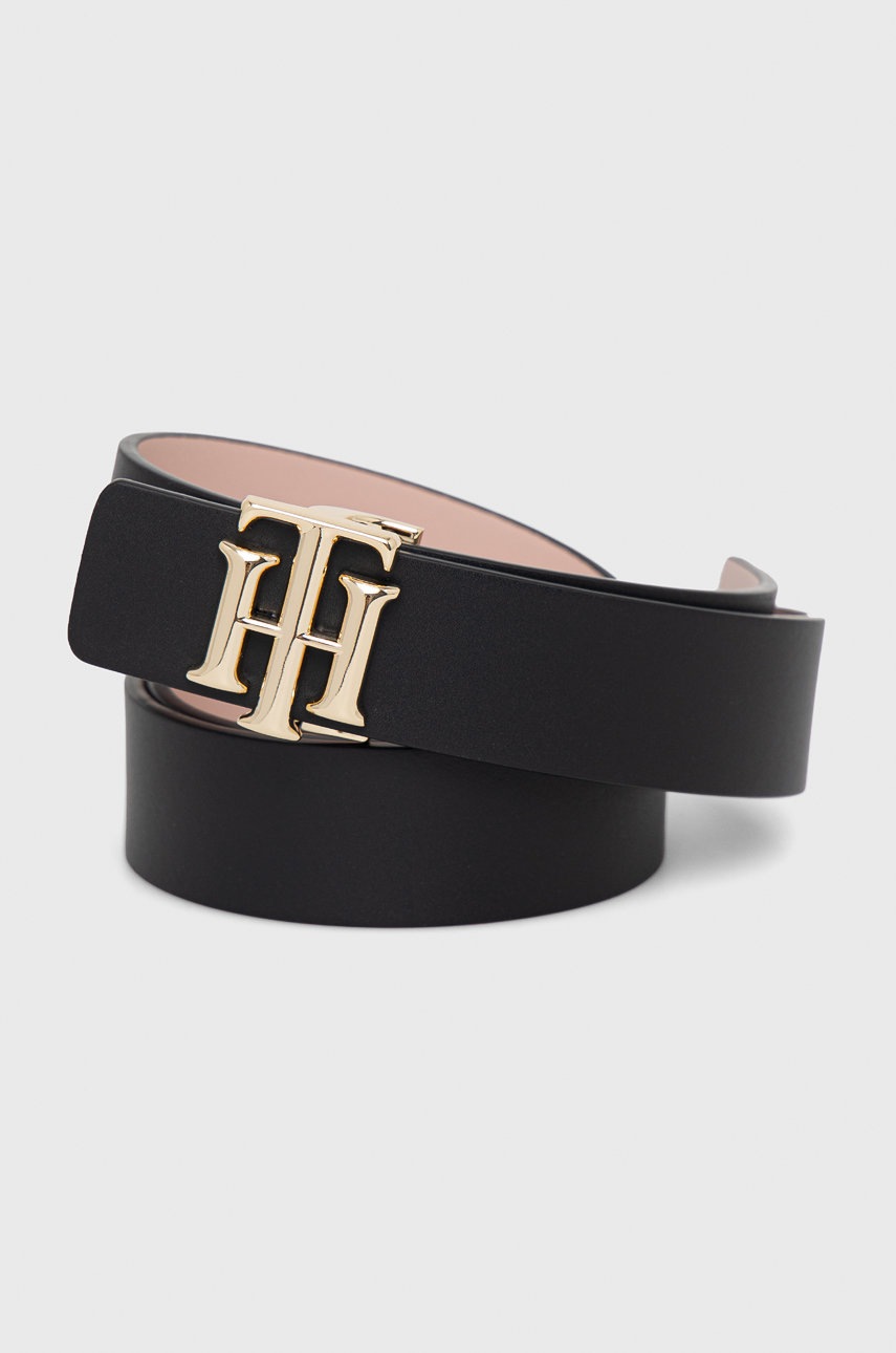 

Кожен колан с две лица Tommy Hilfiger Logo Rev 3.0 дамски в черно, Черен