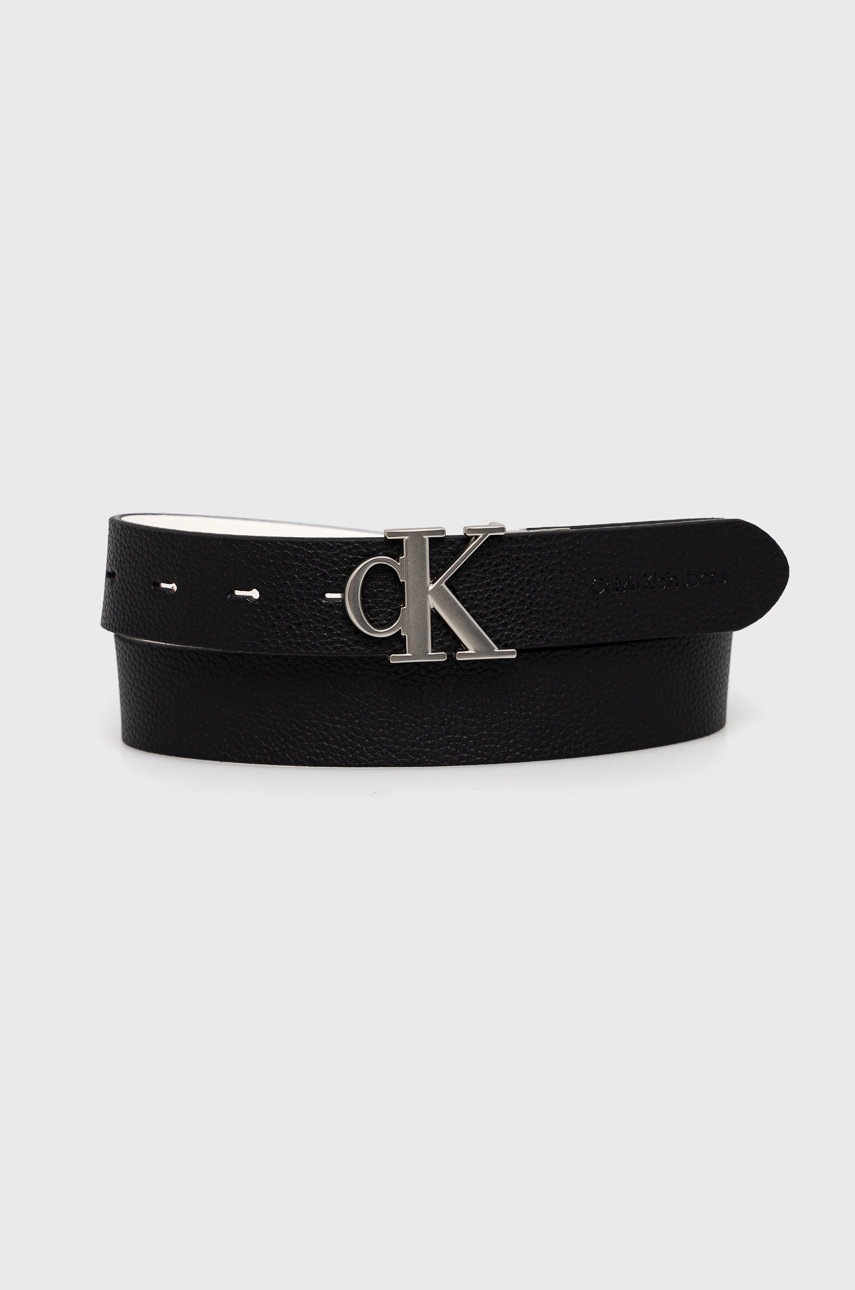 

Колан с две лица Calvin Klein Jeans дамски в черно, Черен