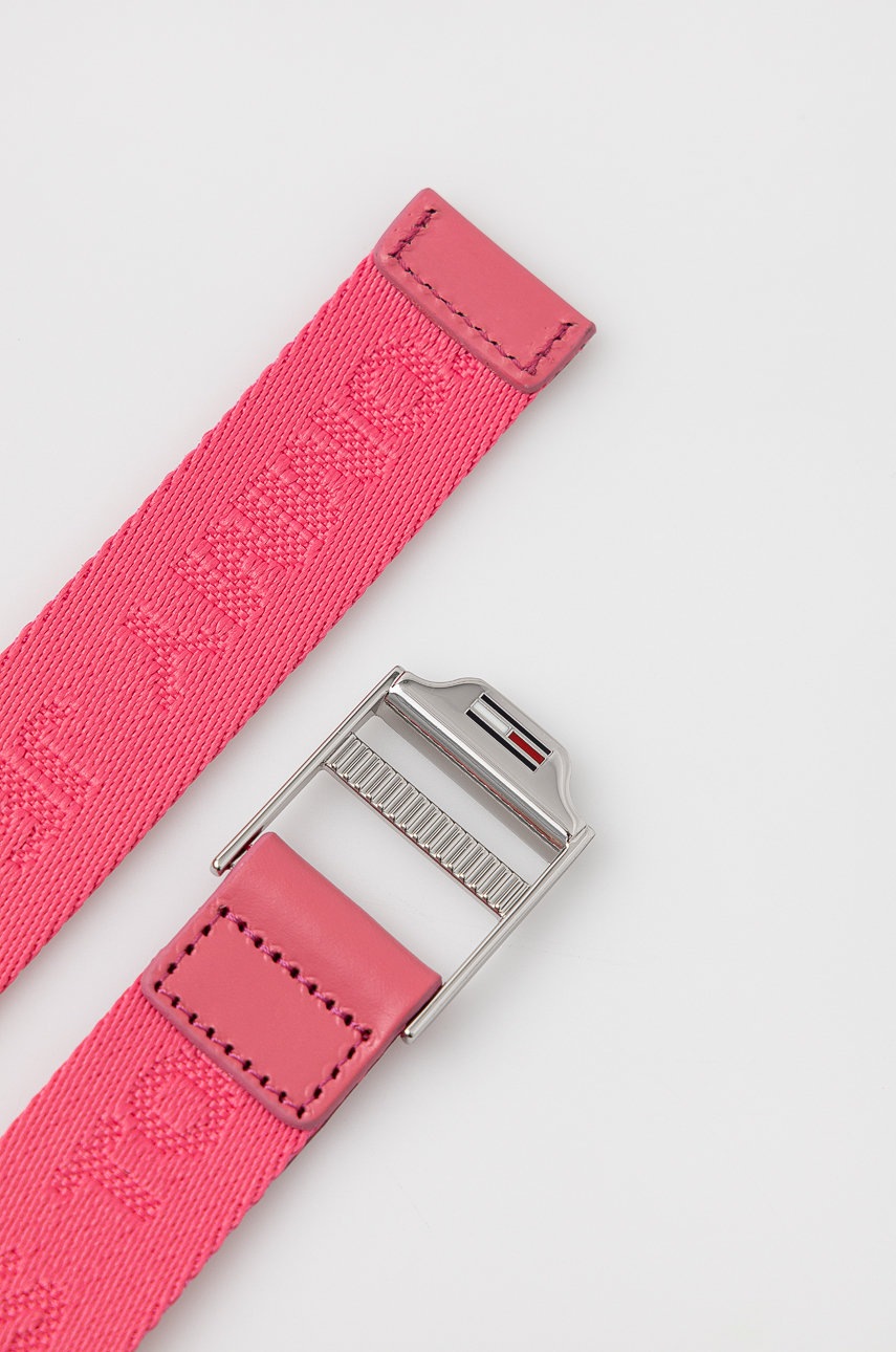 

Ремінь Tommy Jeans Ess Webbing Belt жіночий колір рожевий