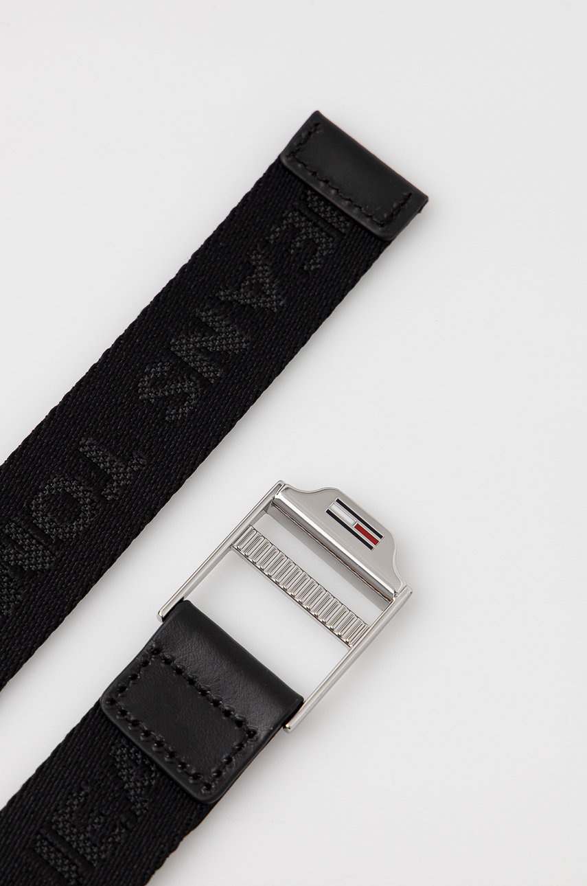 

Ремінь Tommy Jeans Ess Webbing Belt жіночий колір чорний