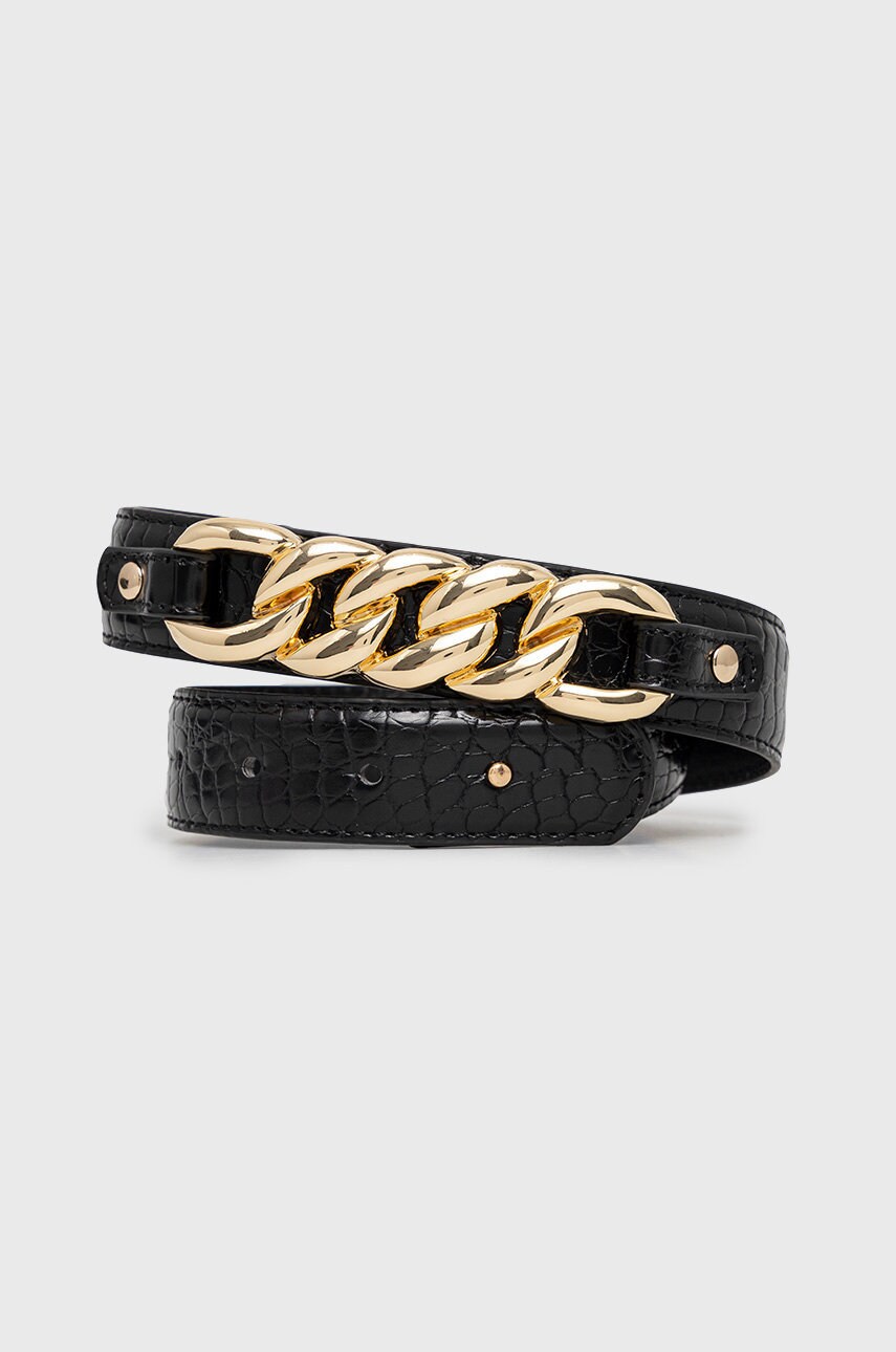 Pieces curea annica femei, culoarea negru