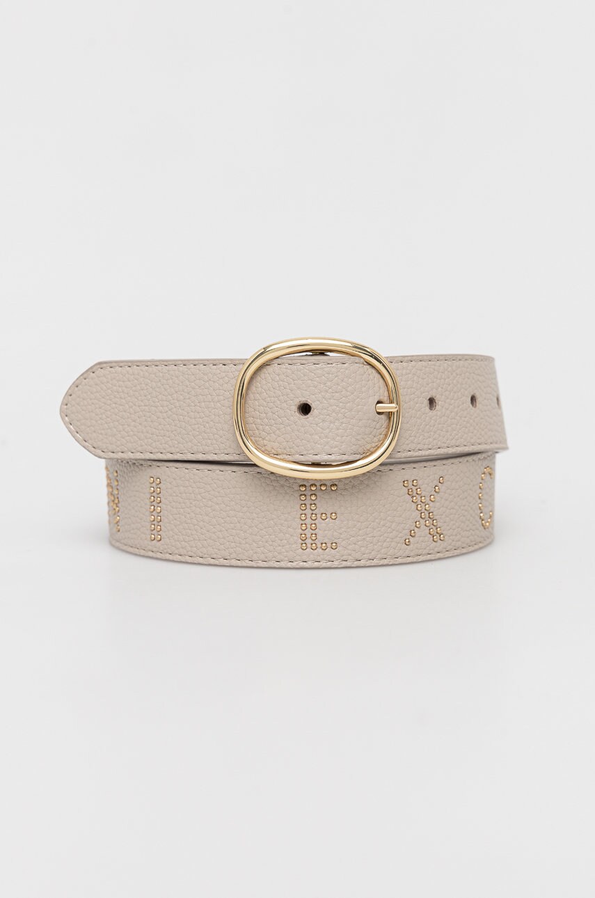 Armani Exchange curea femei, culoarea gri