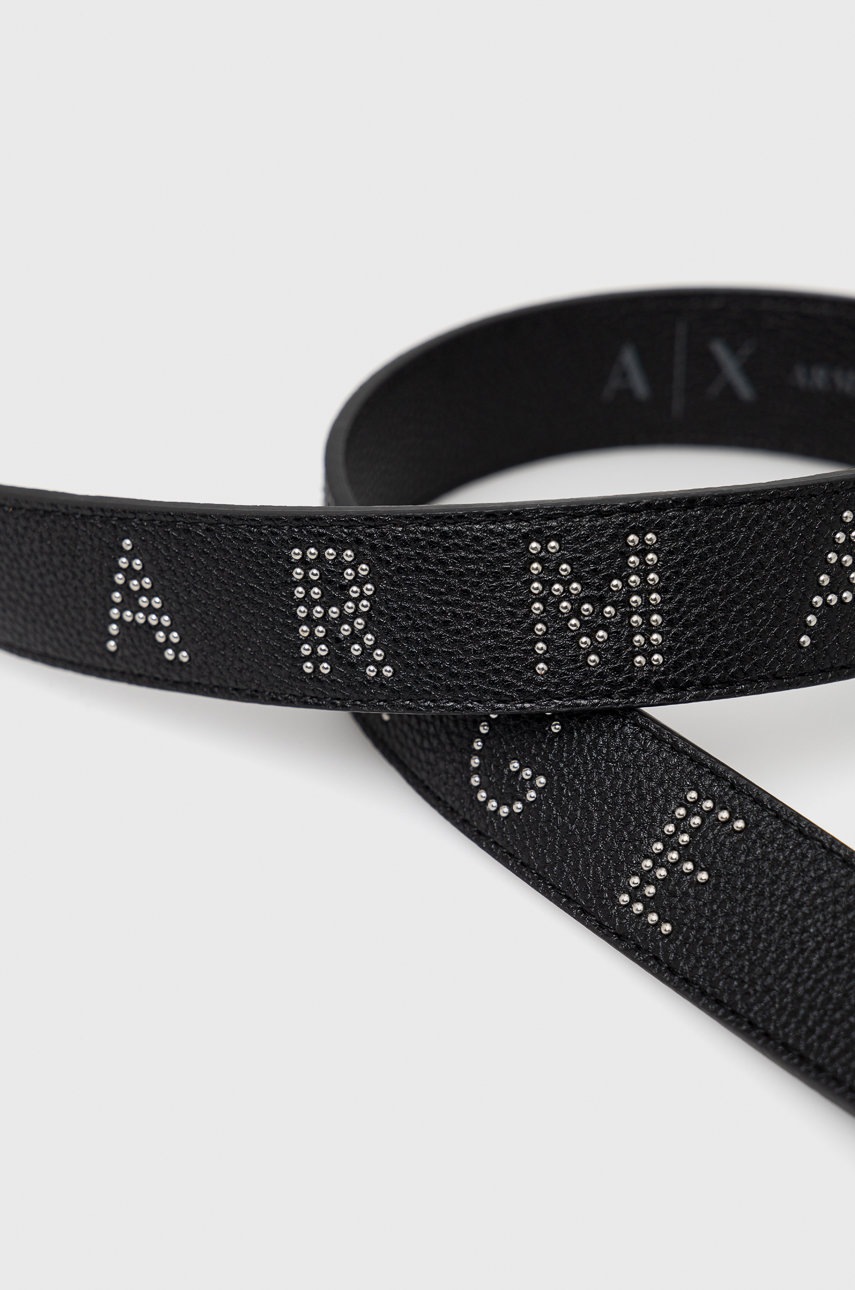 

Ремінь Armani Exchange жіночий колір чорний