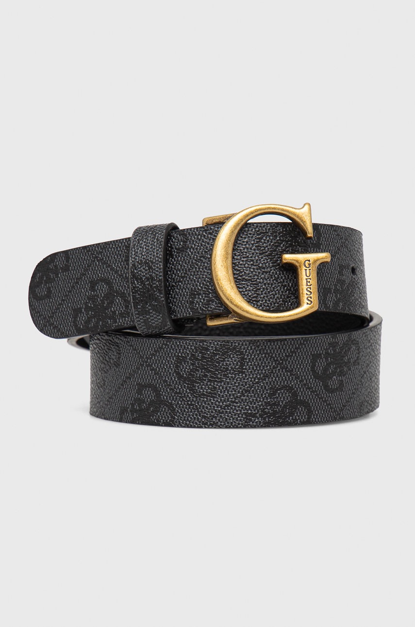 

Колан Guess дамски в черно, Черен