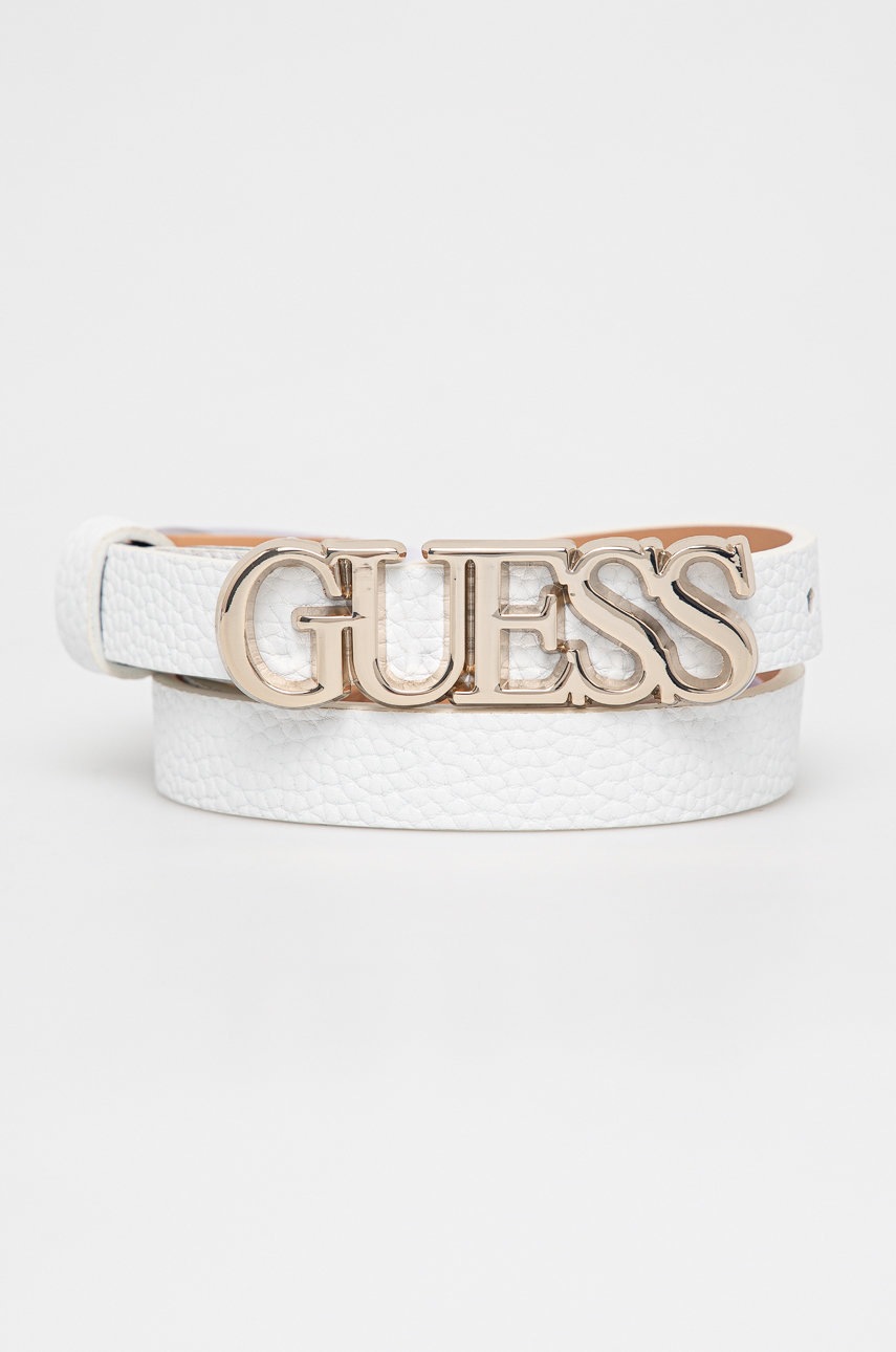 

Колан Guess дамски в бяло, Бял