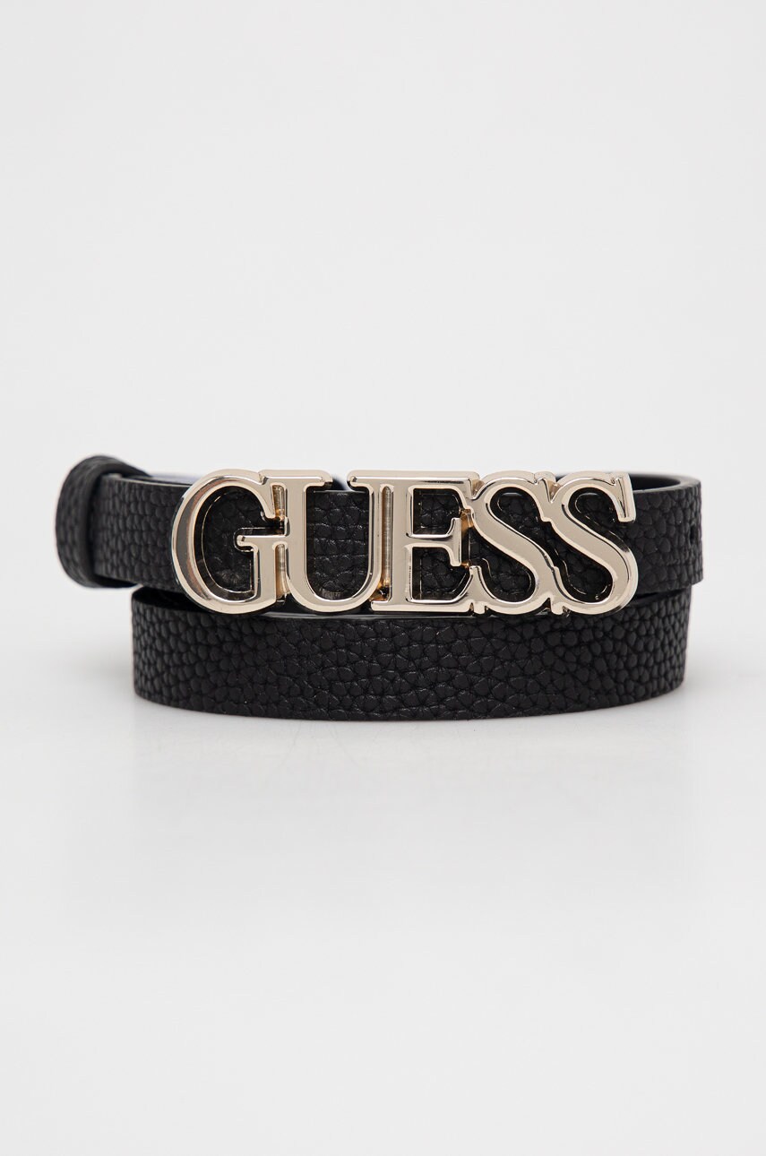 

Колан Guess дамски в черно, Черен