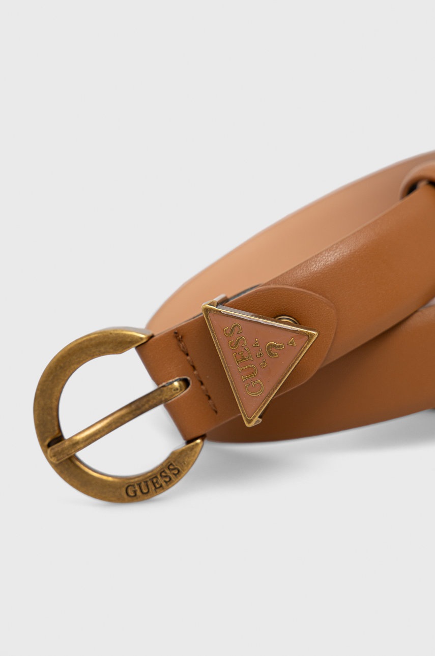 

Ремінь Guess жіночий колір коричневий