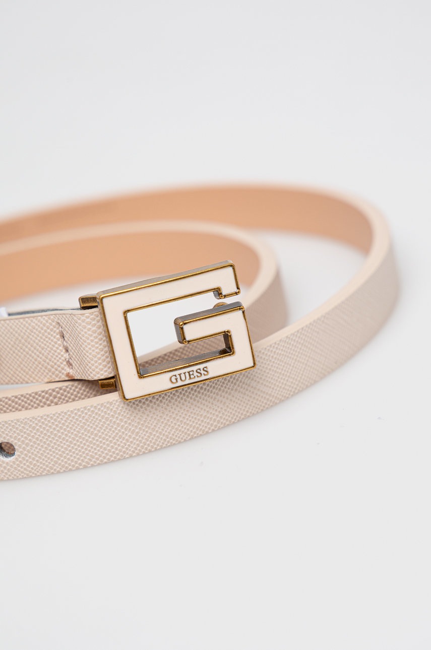 

Ремінь Guess жіночий колір бежевий