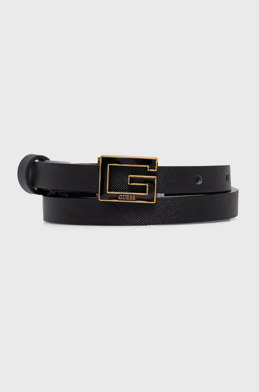 

Колан Guess дамски в черно, Черен