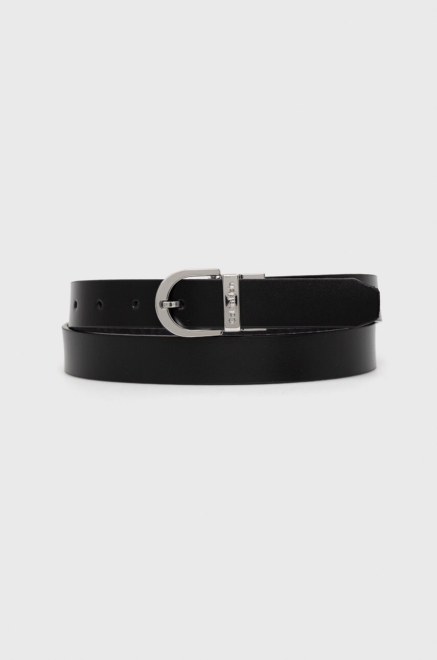 

Колан с две лица Calvin Klein дамски в черно, Черен