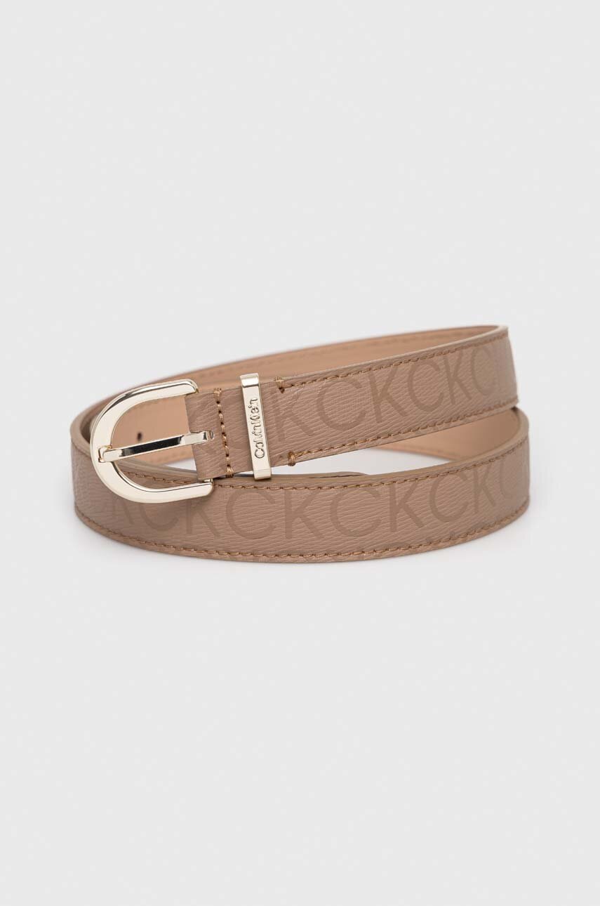 

Колан Calvin Klein дамски в бежово, Бежов